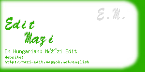 edit mazi business card